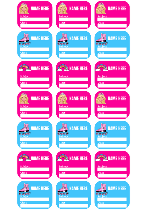 Name Label - Subject Label