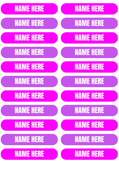 Name Label - Large Labels