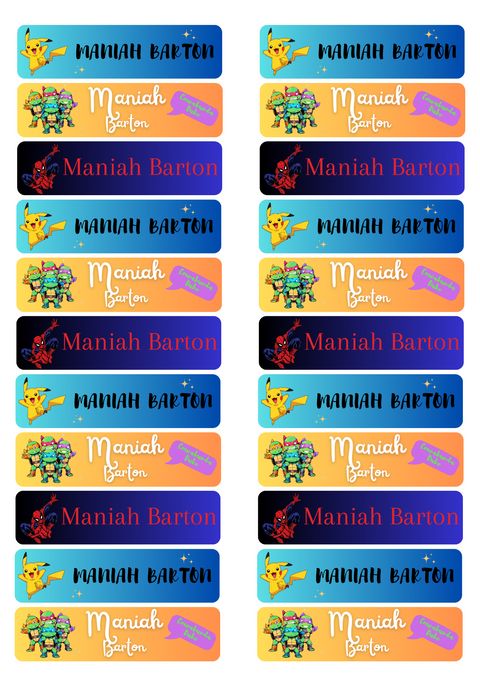 Name Label - Medium Labels