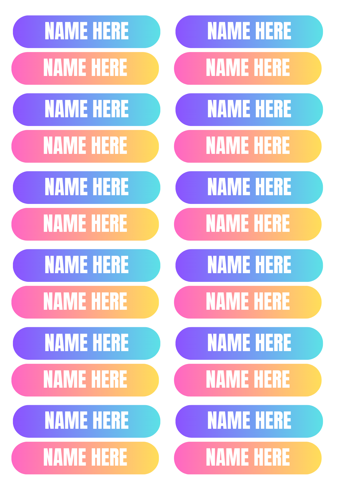 Sent Name Label Name Label - Small Labels – DTF Print Hub - Australia