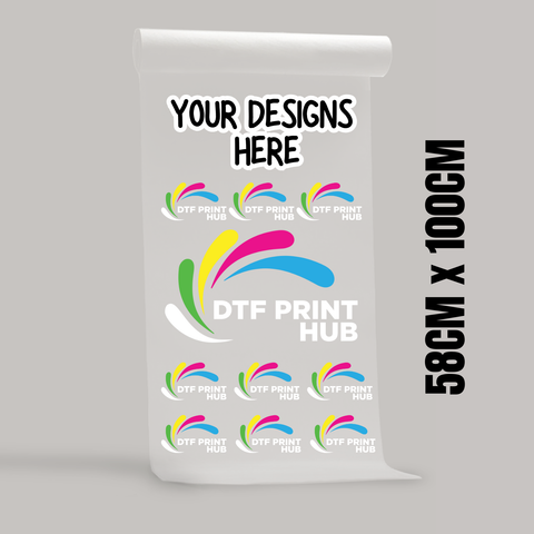 58CM x 100CM CUSTOM DTF GANGSHEET