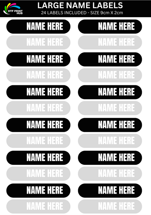 Name Label - Large Labels