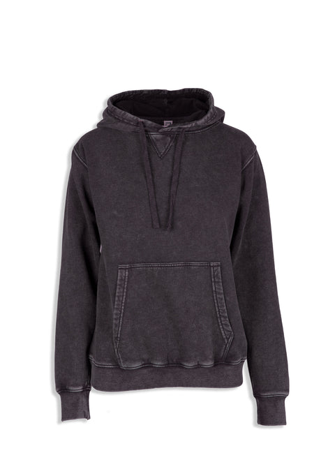 Ladies Stone Wash Fleece Hoodie