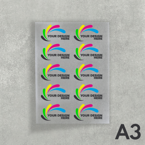 A3 CUSTOM UV DTF SHEET